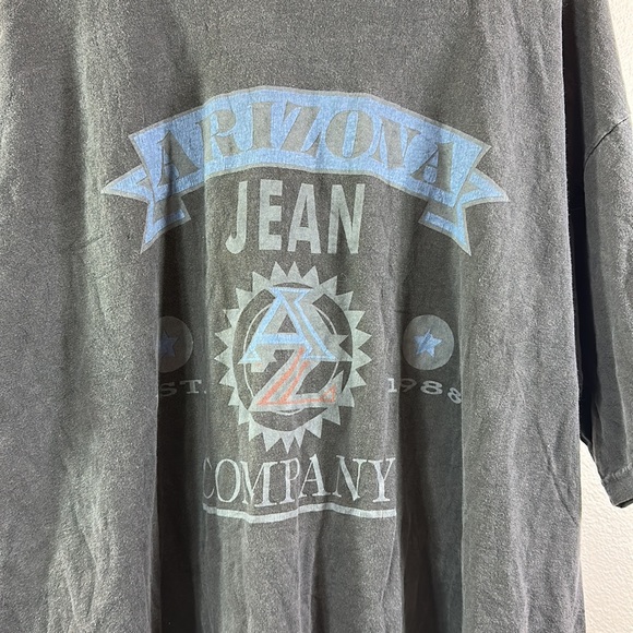 Vintage Arizona Jean Company T Shirt Mens Extra Large black short sleeve - Picture 2 of 4